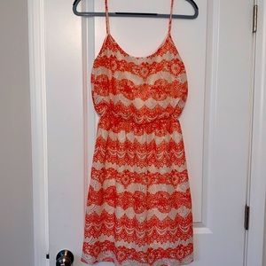 Peach Love Cream Dress